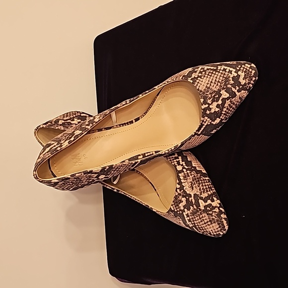 Snake print block heel 3" - Picture 5 of 5